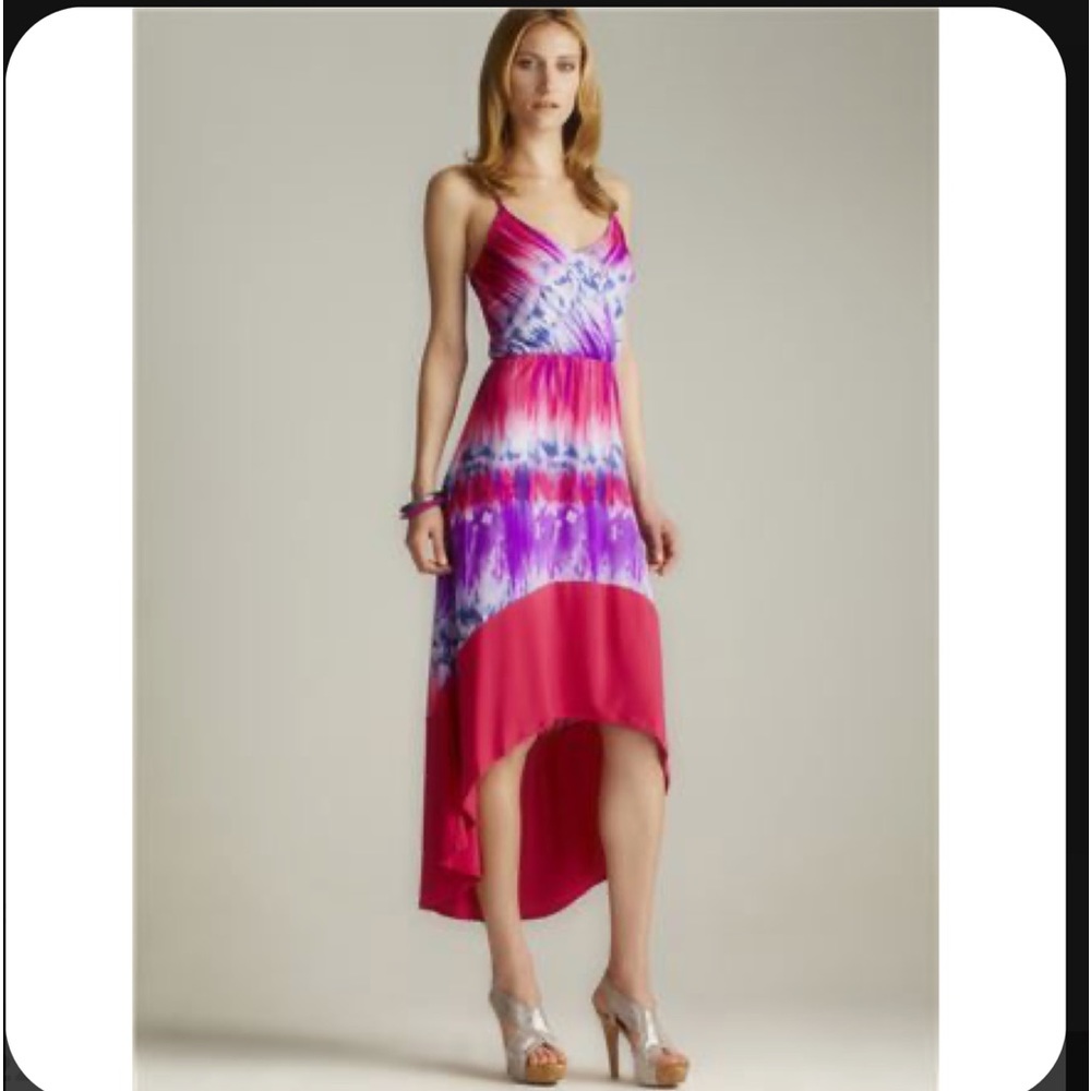 A List Berry Hi- Low Dress